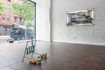 Installation view of Cross Talk